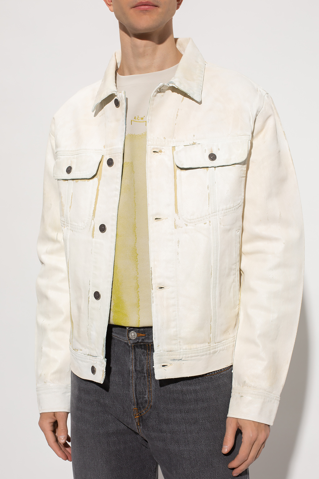 Diesel white 2024 denim jacket